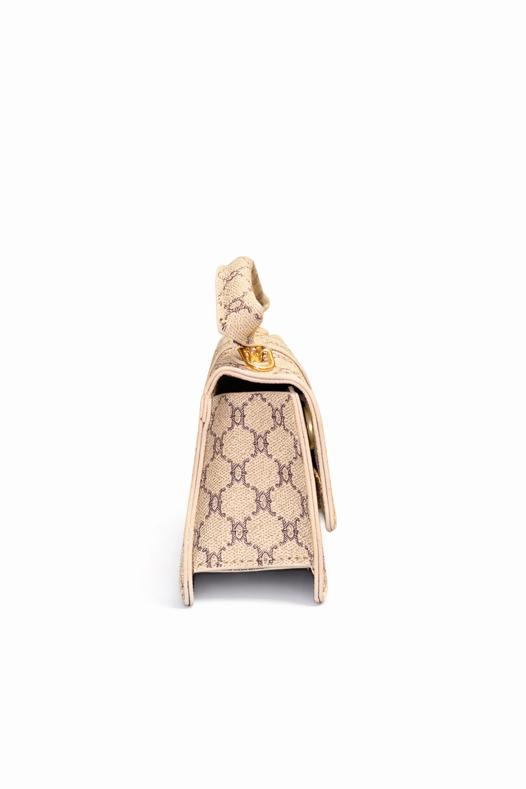 Mini Τσάντα Χειρός με All-Over Monogram Σχέδιο &amp; Αποσπώμενο Λουράκι